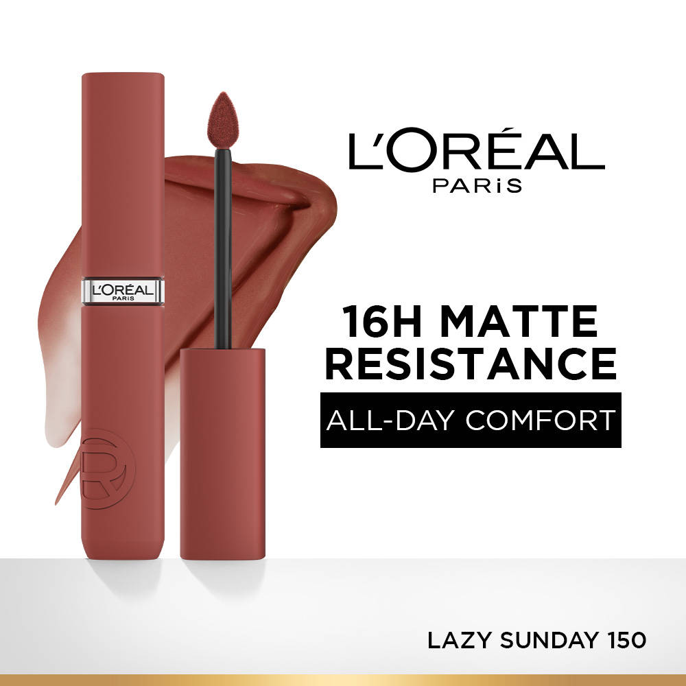 LOreal Paris Infallible Matte Resistance Lipstick, Transfer Resistant Formula - Lazy Sunday 150 | L12 - view 32