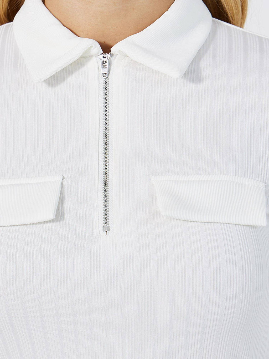 Women Solid Regular Fit Long Sleeves Polo T-Shirt | PW43 - view 4