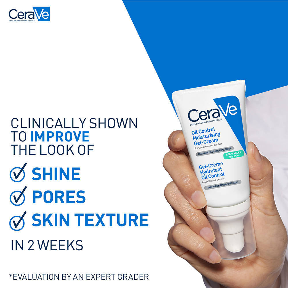 Oil Control Gel-Cream Lightweight Moisturizer For Oily & Combination Skin With Shine Control | FC3 - view 4