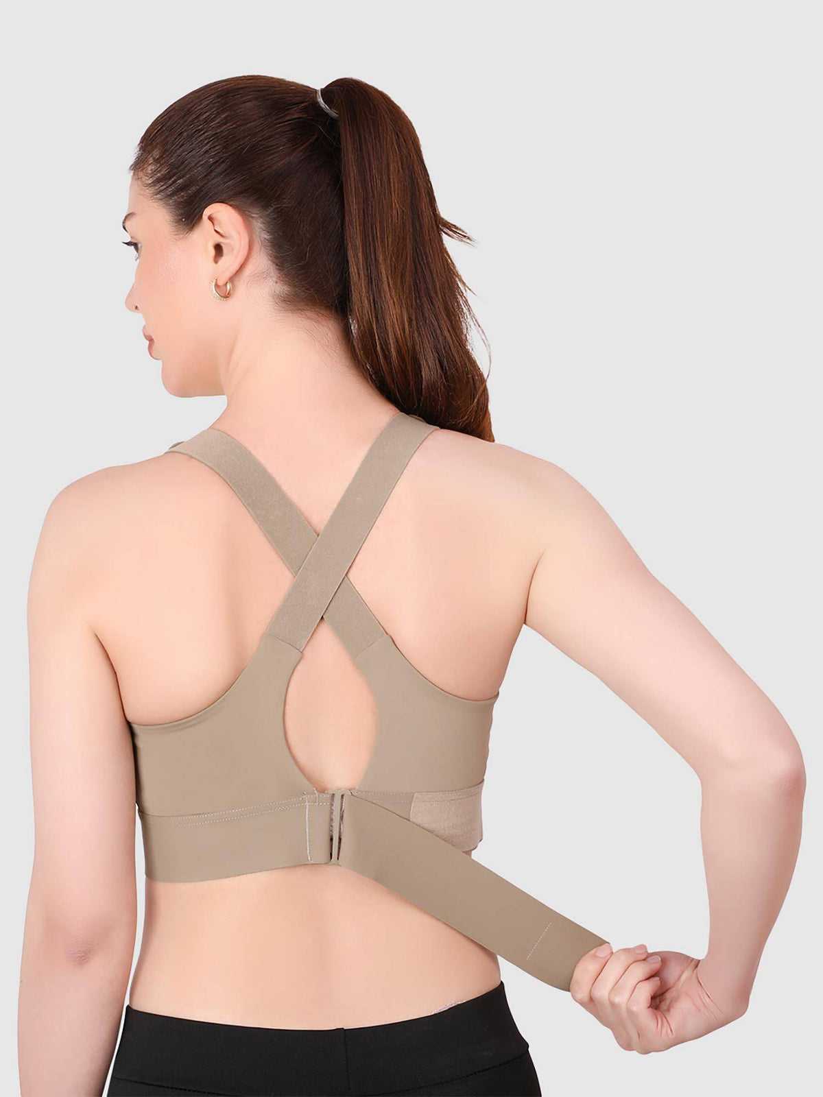 Women Full Coverage Workout Sports Bra | sb09 - view 34