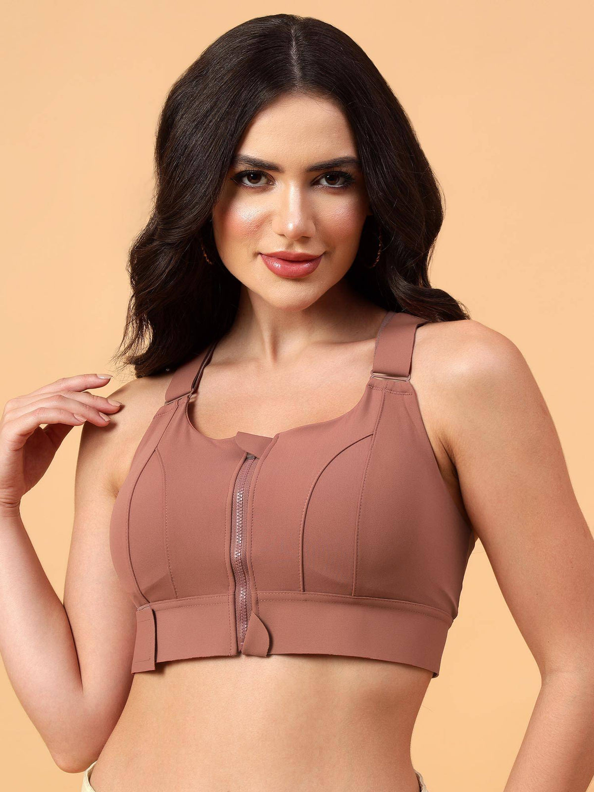 Women Full Coverage Workout Sports Bra | sb09 - view 7
