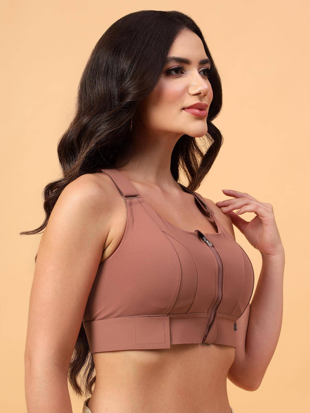 Women Full Coverage Workout Sports Bra | sb09 - view 4