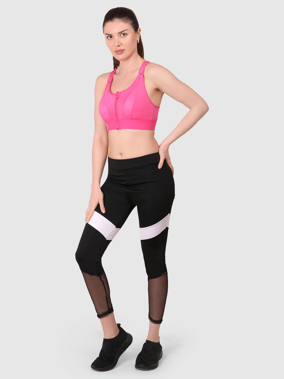 Women Full Coverage Workout Sports Bra | sb09 - view 24