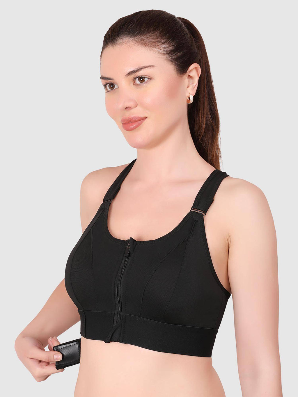 Women Full Coverage Workout Sports Bra | sb09 - view 14