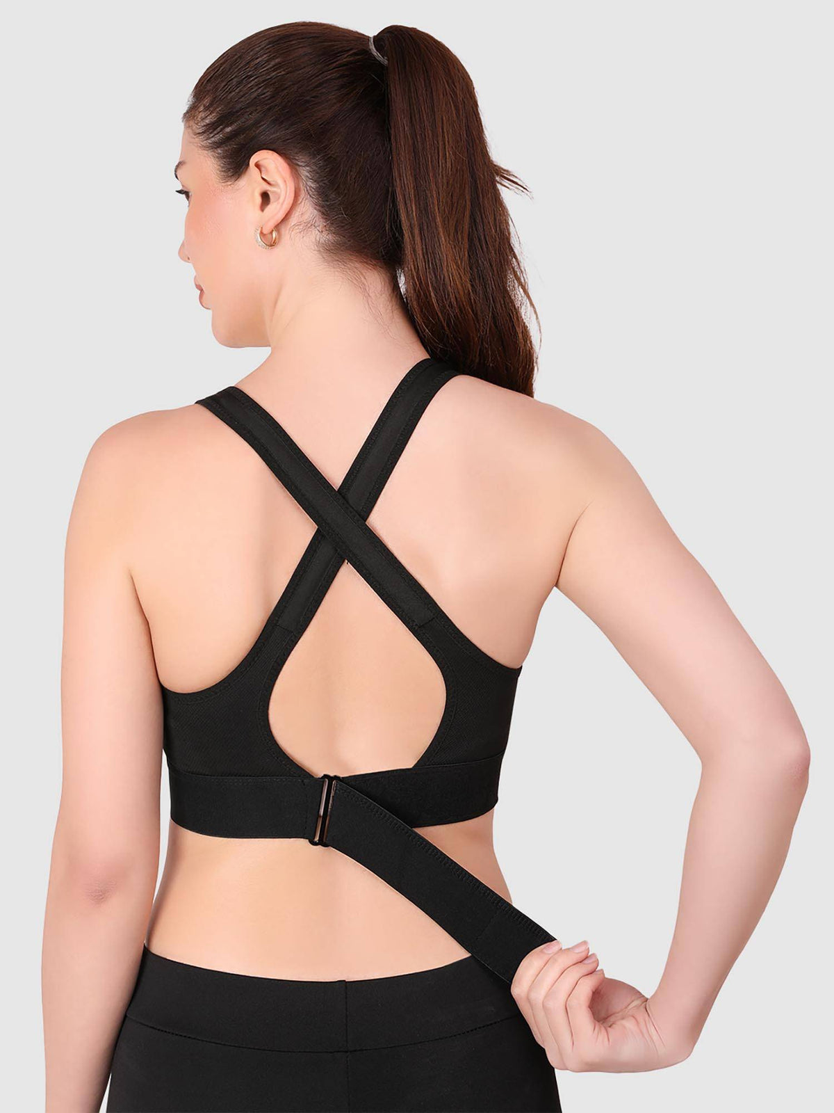 Women Full Coverage Workout Sports Bra | sb09 - view 3