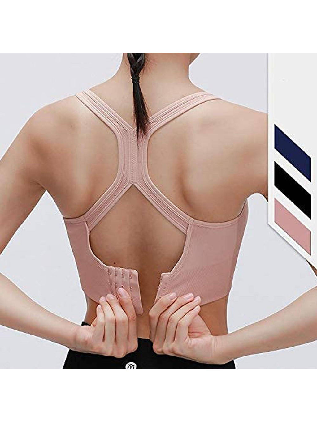 Blue Power Styled Back Active Sports Bra | sb09 - view 22