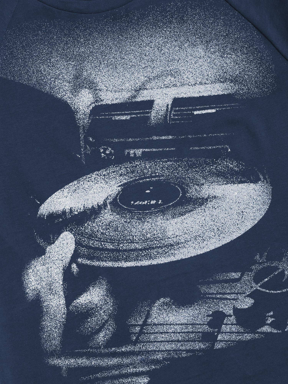 Blue Jersey Round Neckline Graphic Short Sleeve Tee | TS56 - view 5
