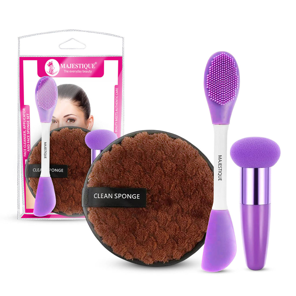 Face Cleansing Pad, Mushroom Blender and Facial Applicator - Multicolor | T32 - view 1