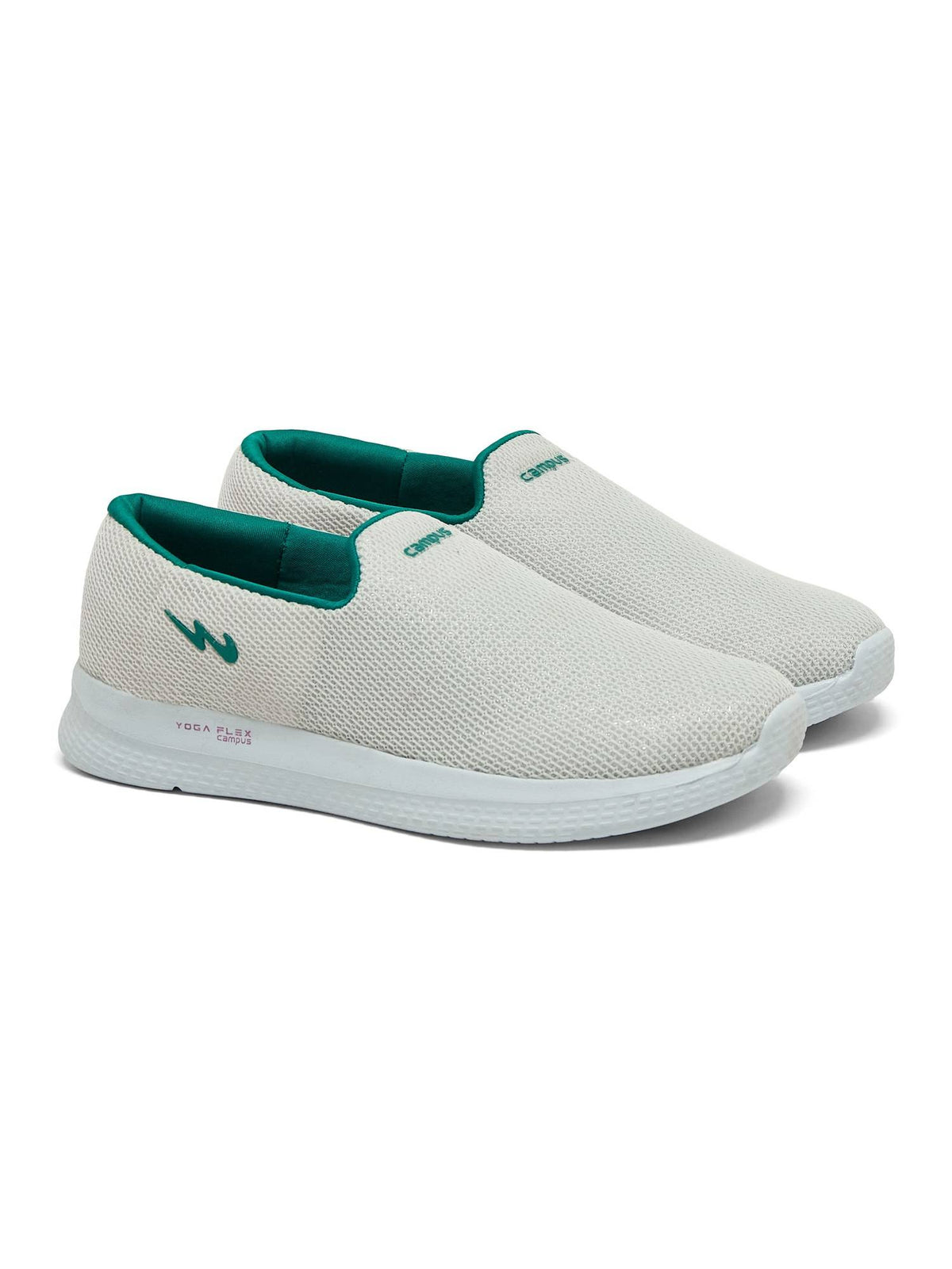 Zoe Plus White Walking Shoes For Women | SH9 - view 4