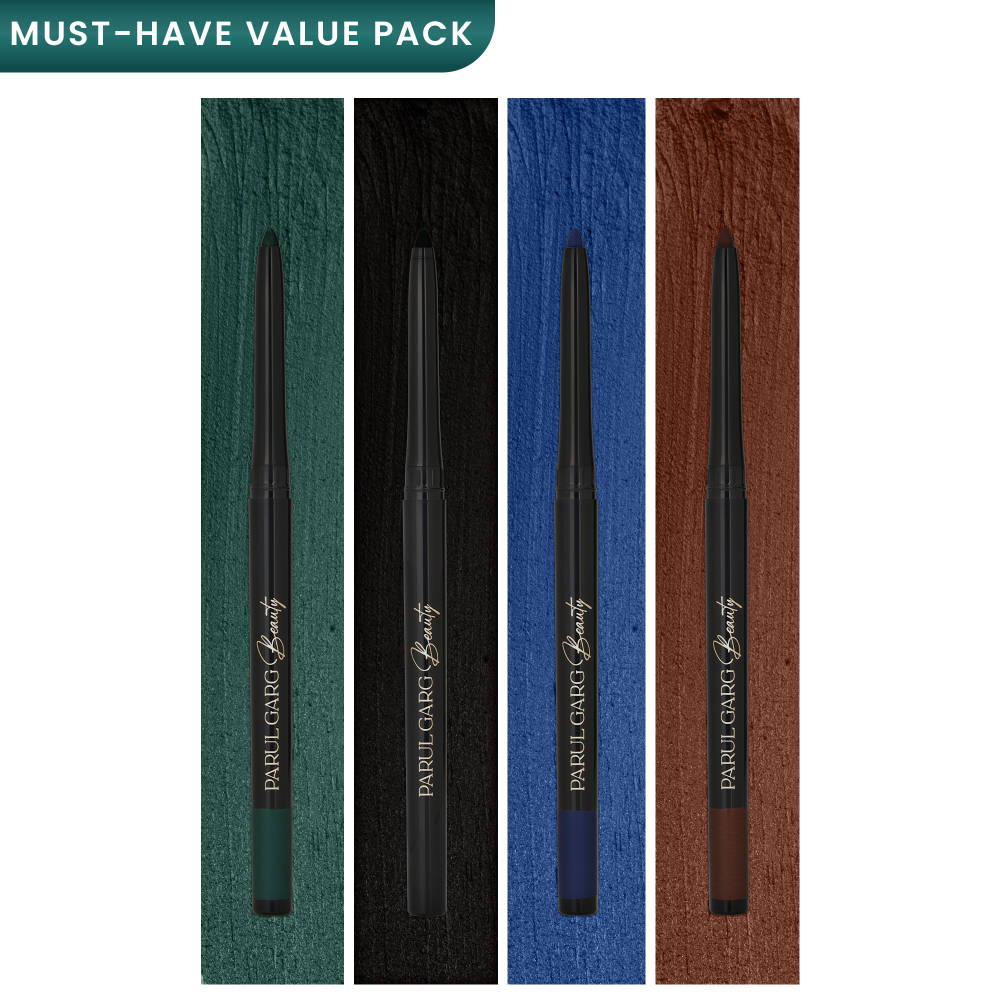 Bold Define Matte Kajal Essentials | Smudge-Proof | Pack of 4 | E20 - view 1