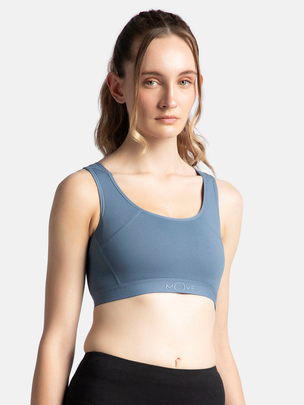 AP20 Wire Free Tatel Nylon Elastane Active Wear Sports Bra - Earth | sb09 - view 12