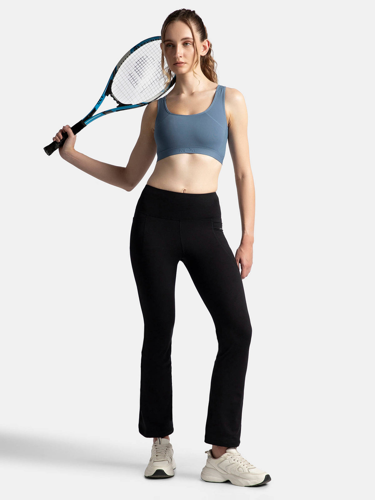 AP20 Wire Free Tatel Nylon Elastane Active Wear Sports Bra - Earth | sb09 - view 14