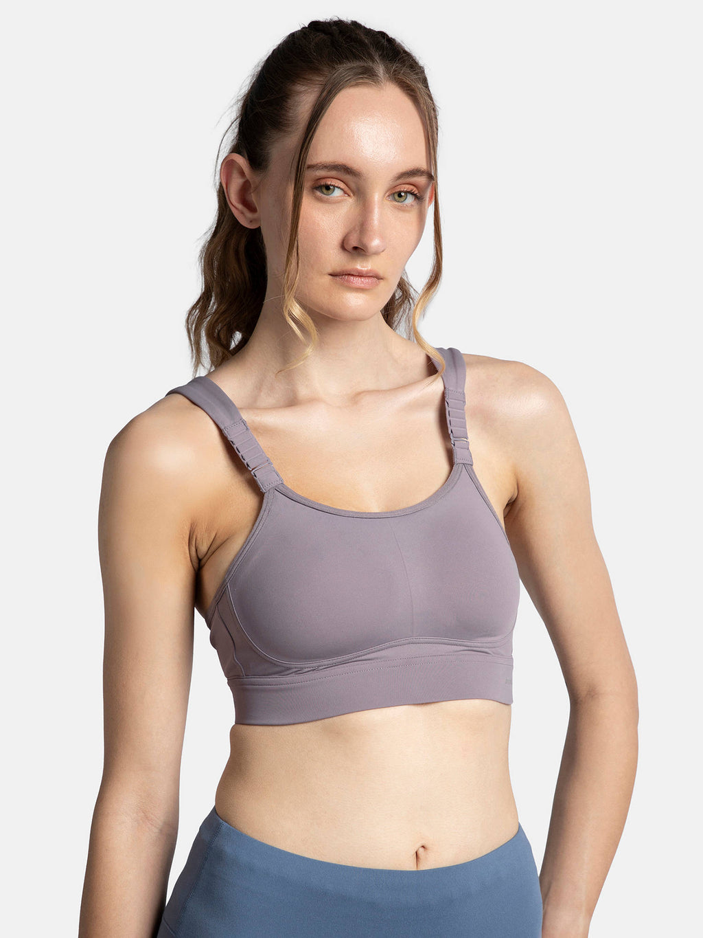 MI16 Wirefree Microfiber Elastane Racerback Active Wear Sports Bra - Black | sb09 - view 5