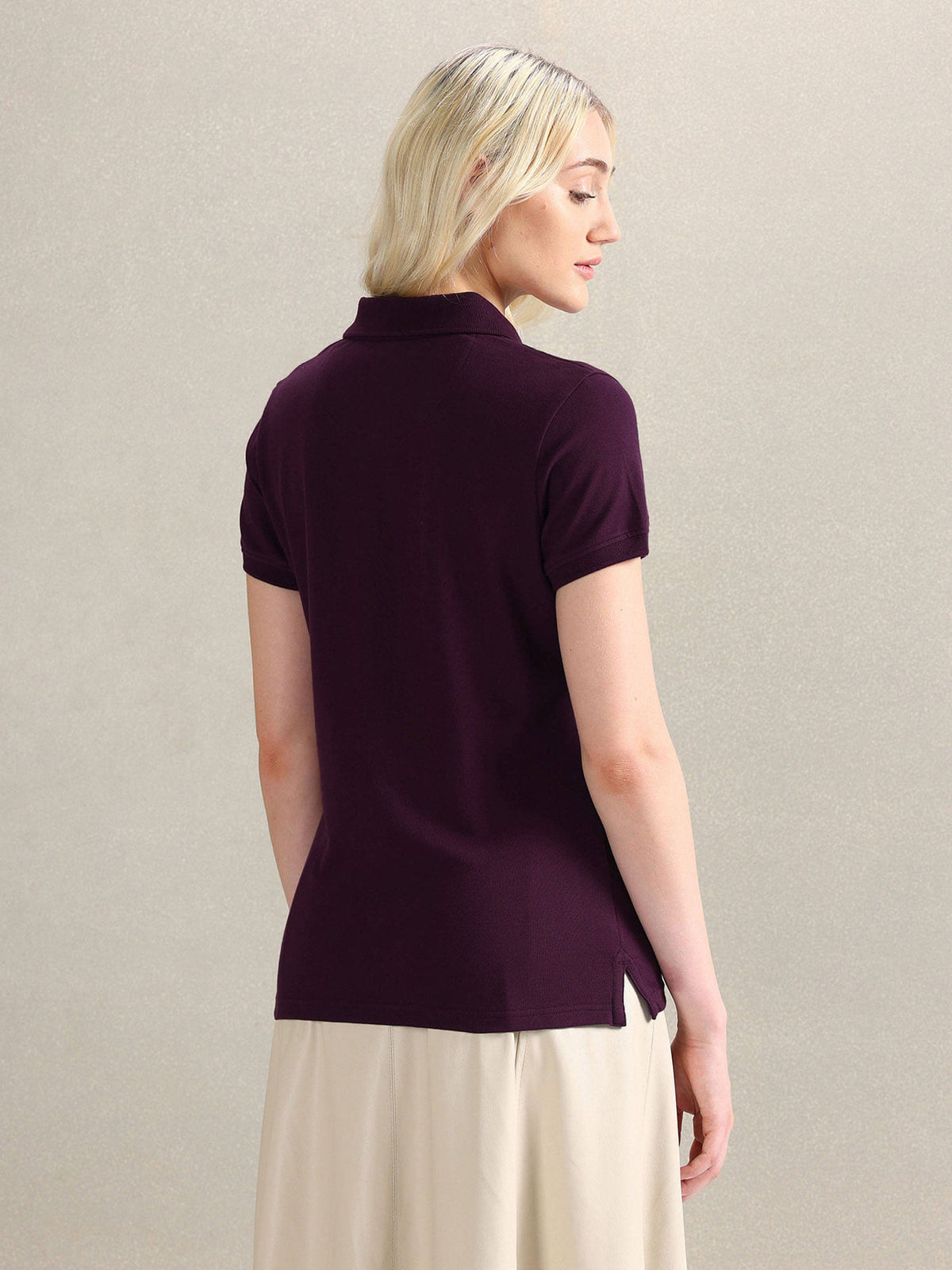 Solid Slim Polo T-shirt | PW43 - view 36