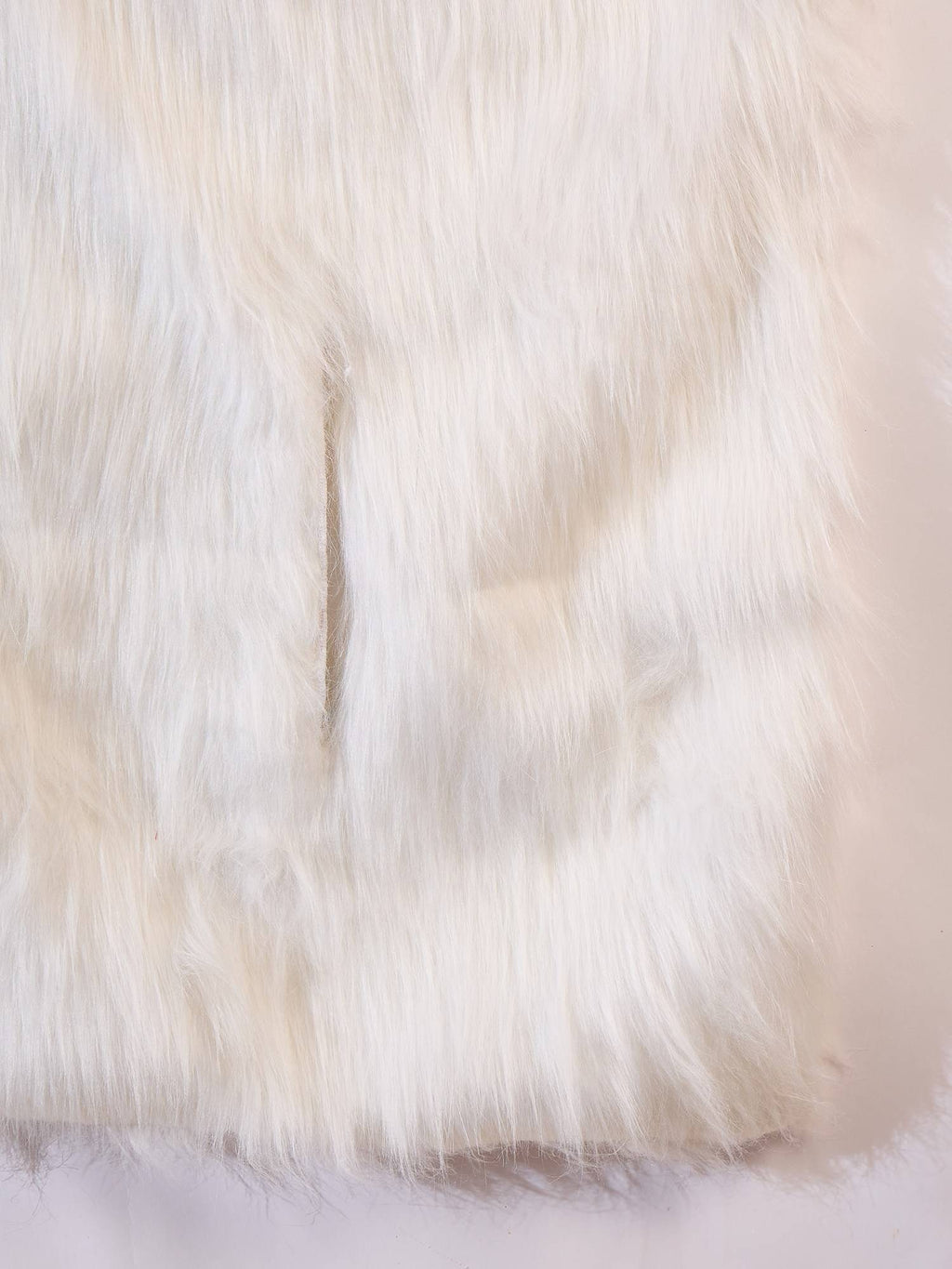 Pure White Faux Fur Cape | JC78 - view 6