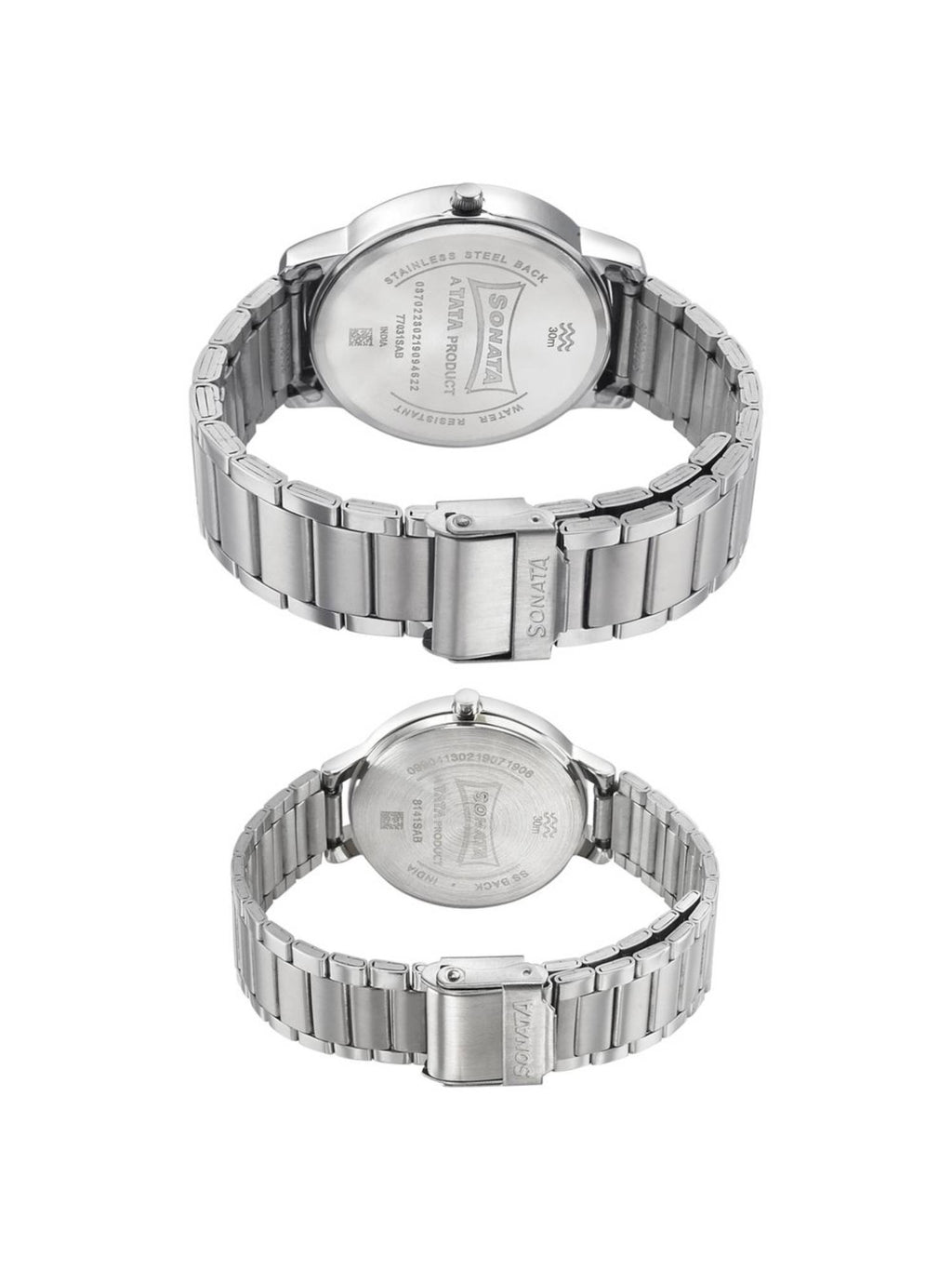 NP770318141SM01 Blue Dial Analog Watch for Couple | W92 - view 4