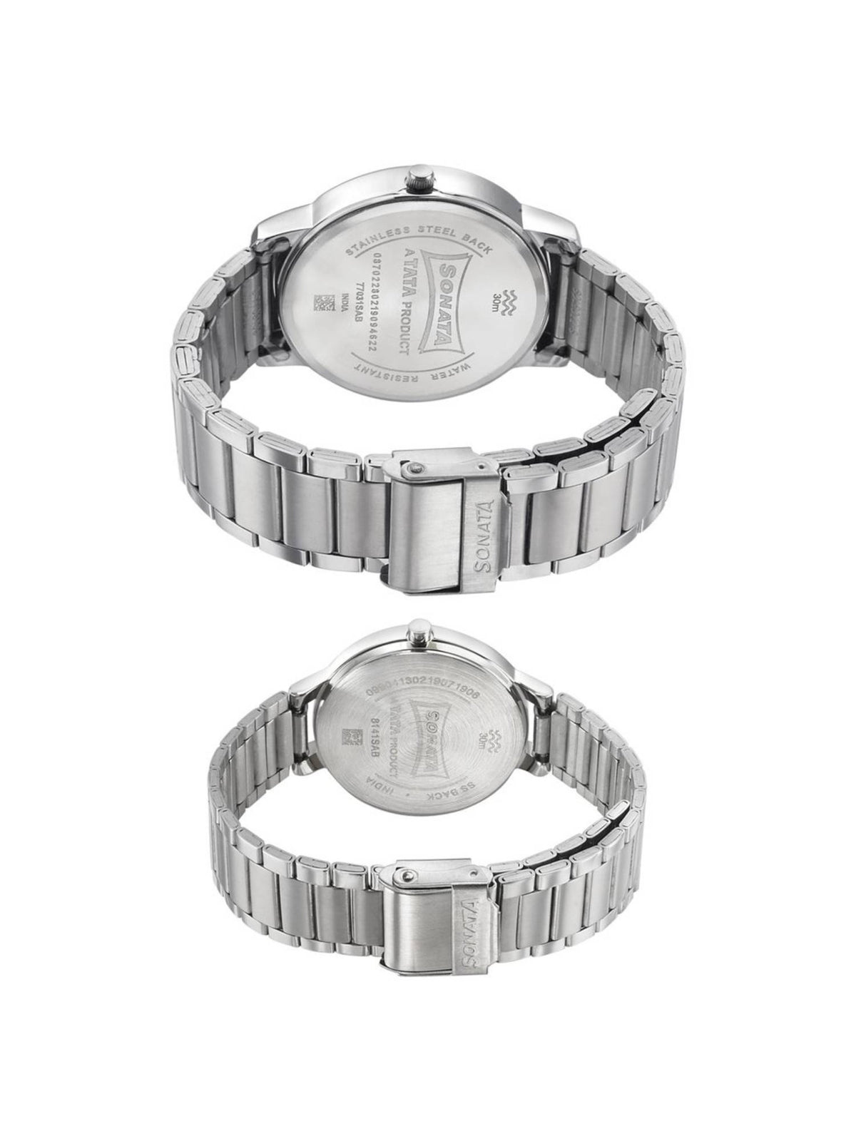 NP770318141SM01 Blue Dial Analog Watch for Couple | W92 - view 4
