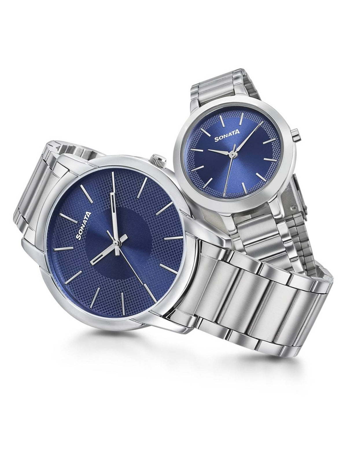 NP770318141SM01 Blue Dial Analog Watch for Couple | W92 - view 5