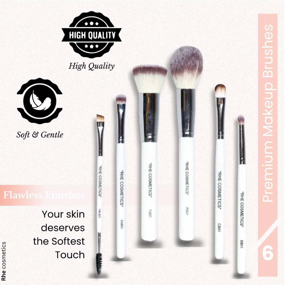 06 Pcs Professional Makeup Brush Set For Face & Eye Makeup Brush - Set V1 | T32 - view 1