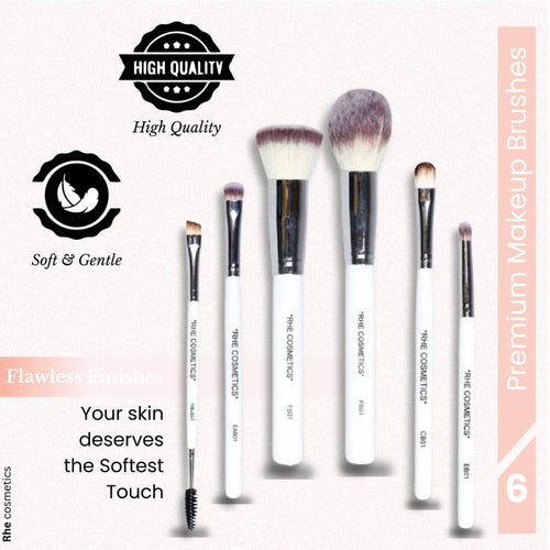 06 Pcs Professional Makeup Brush Set For Face & Eye Makeup Brush - Set V1 | T32 - view 1
