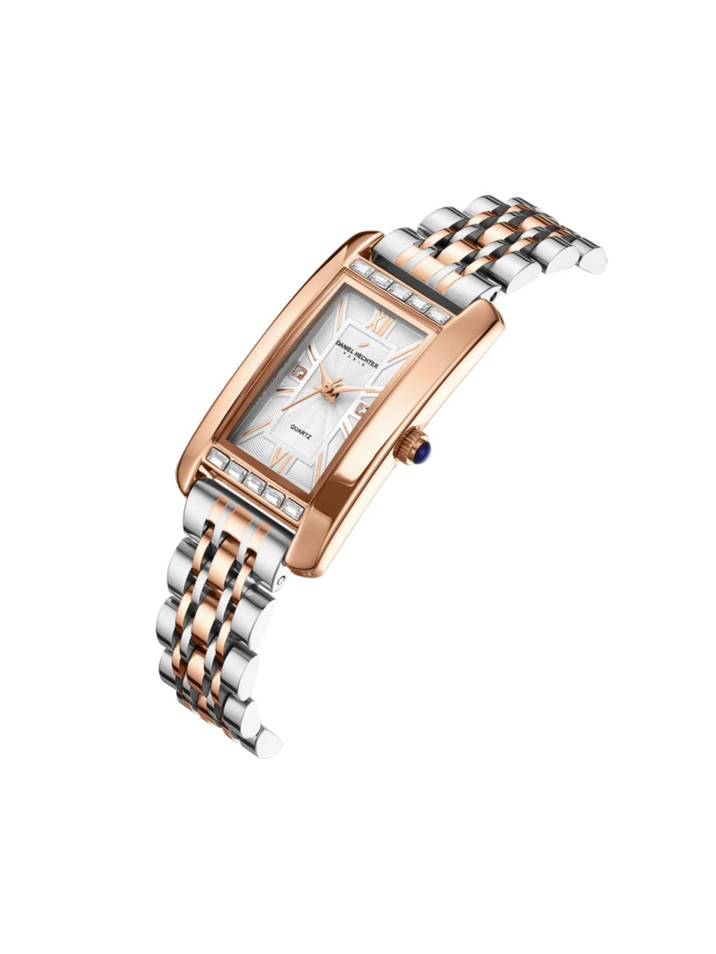 Paris Solferino Collection Analog Rectangular White Watch for Women-DHW2010 | W92 - view 5