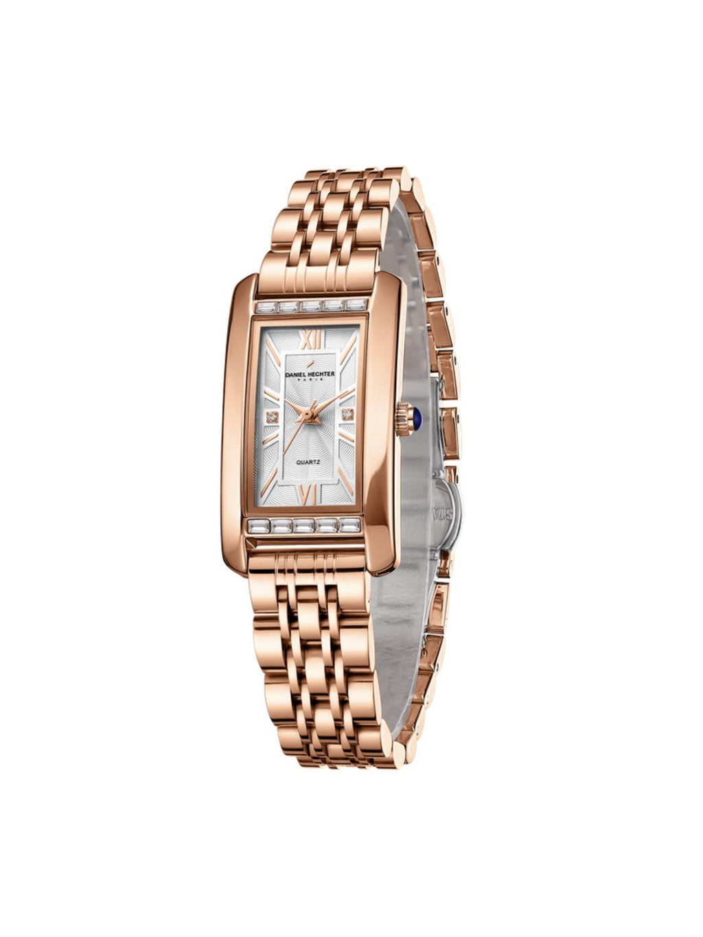 Paris Solferino Collection Analog Rectangular White Watch for Women-DHW2010 | W92 - view 7