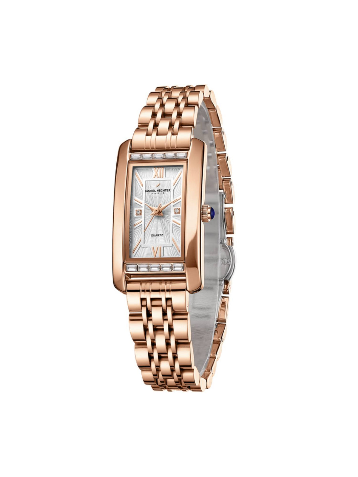 Paris Solferino Collection Analog Rectangular White Watch for Women-DHW2010 | W92 - view 7