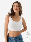 White Crop Top | CT61 - view 1