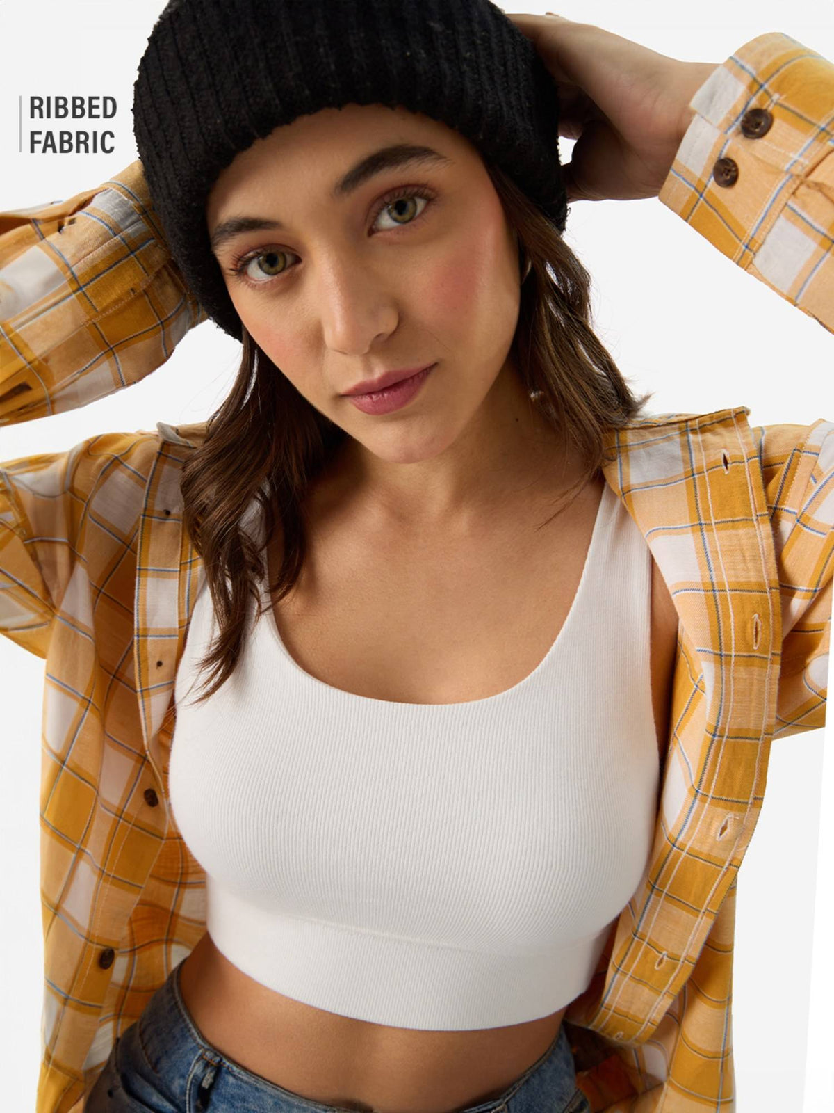 White Crop Top | CT61 - view 4
