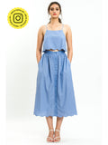 Blue Broderie Cami Top | TT98 - view 1