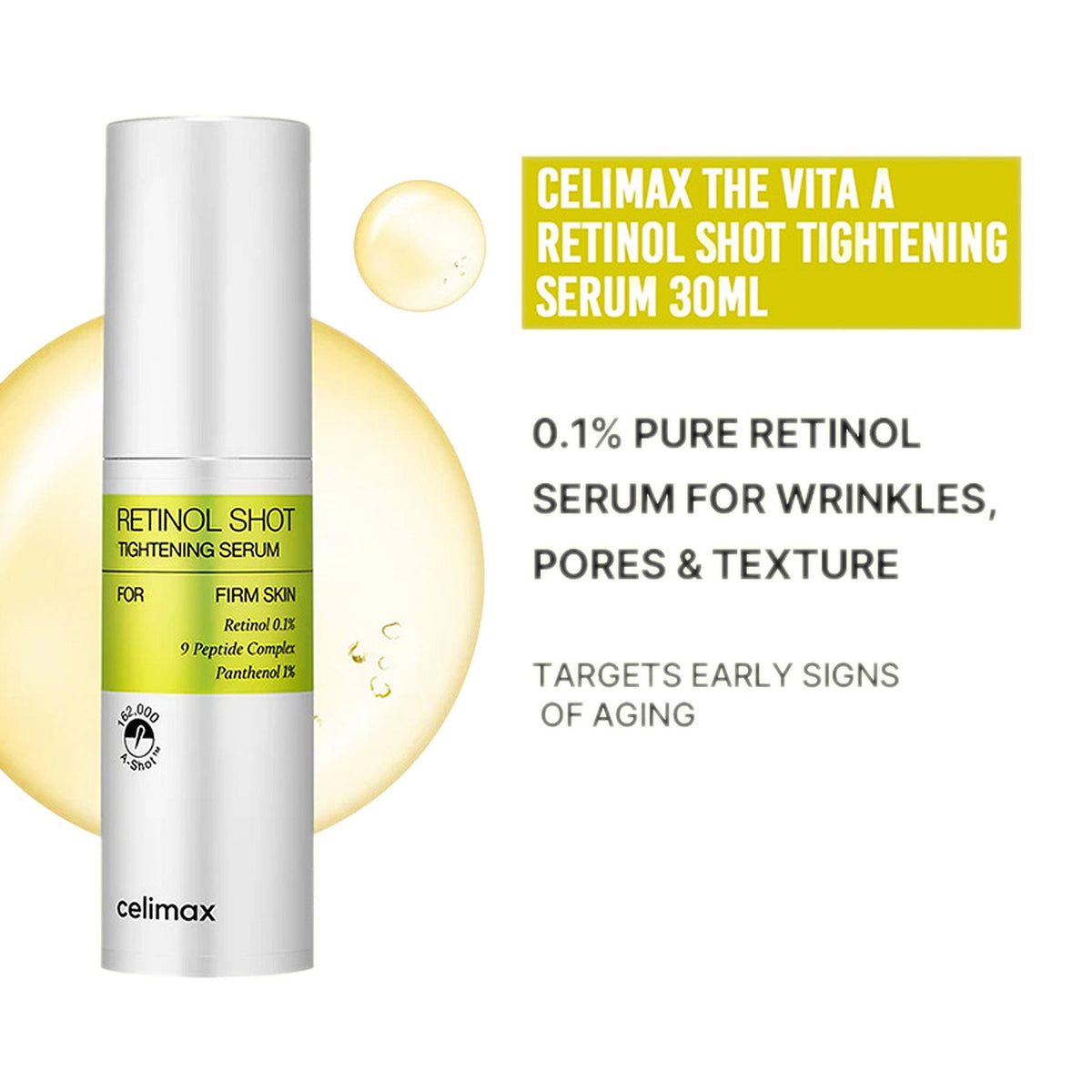 The Vita-A Retinol Shot Tightening Serum, For Anti-Aging, Dark Spots & Wrinkles | Z8 - view 1