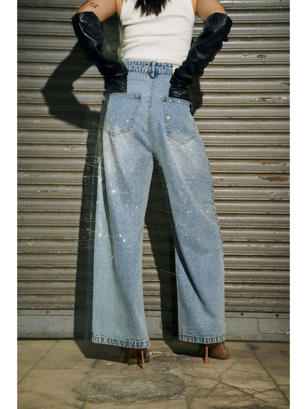 Blue Crystal Mist Denim Jeans | BG78 - view 2