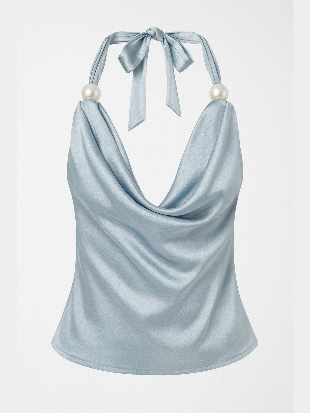 Blue Halter Neck Top | CT61 - view 4