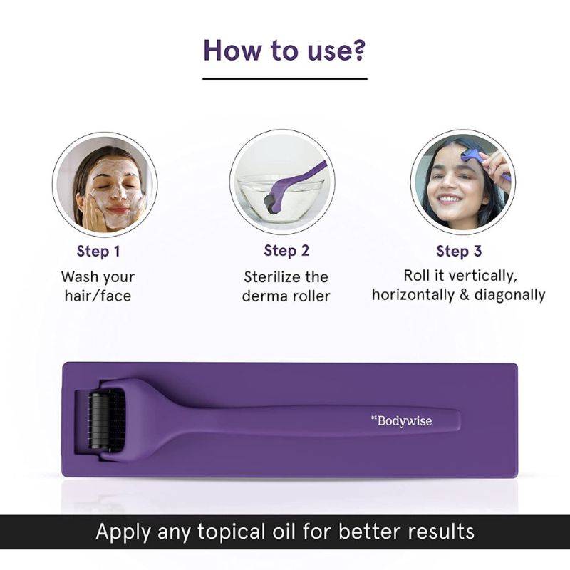 0.5mm Advance Derma Roller- Stimulates Hair Follicles (With 540 Micro Titanium Needles) | BWS9 - view 4