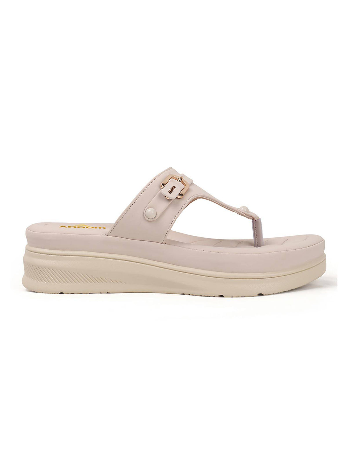 Women Cream Platform Sandals | SD89 - view 3