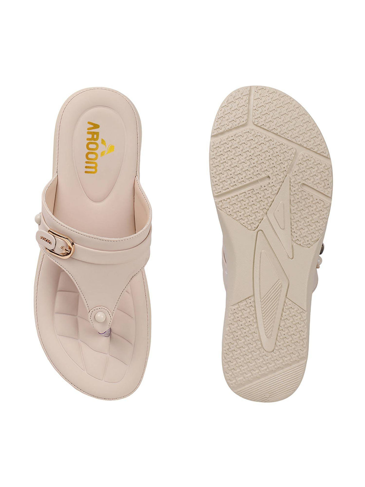 Women Beige Platform Sandals | SD89 - view 32
