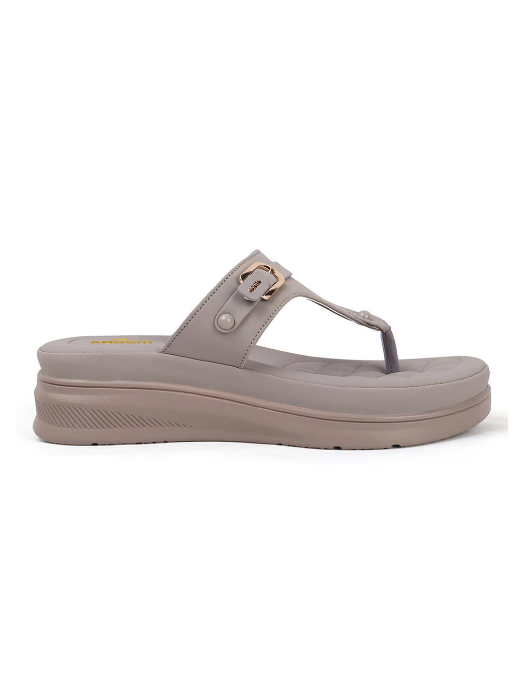 Women Beige Platform Sandals | SD89 - view 38
