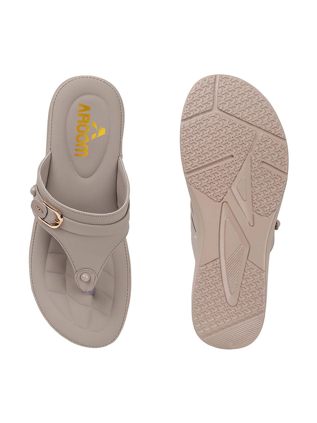 Women Beige Platform Sandals | SD89 - view 40