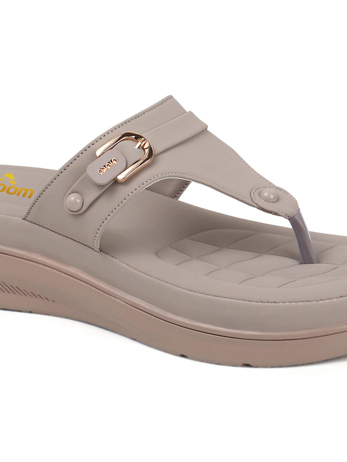 Women Beige Platform Sandals | SD89 - view 42