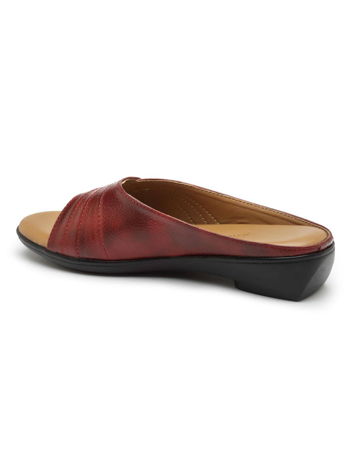 Women Maroon Stylish Sandals | SD89 - view 4