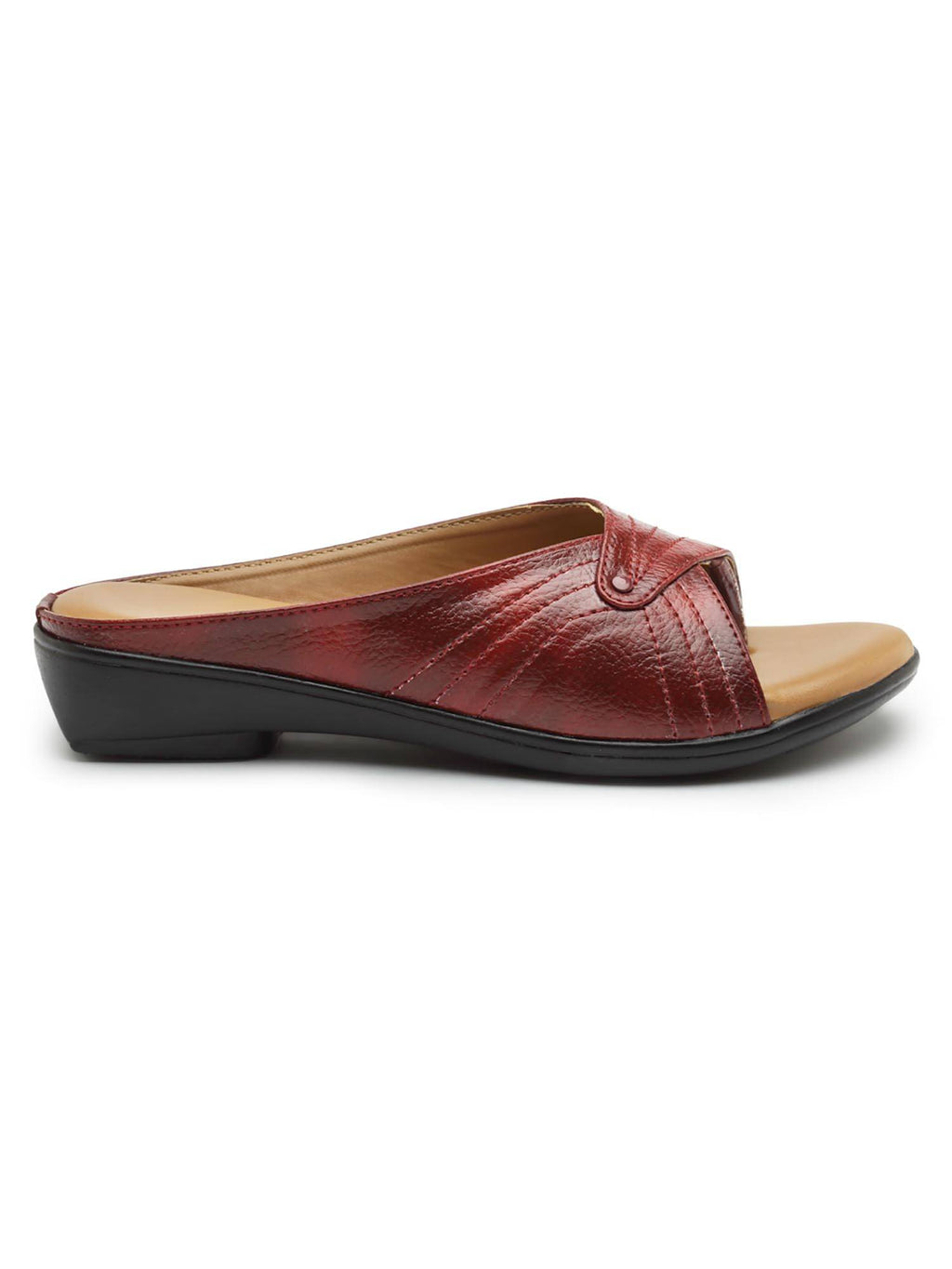 Women Maroon Stylish Sandals | SD89 - view 5