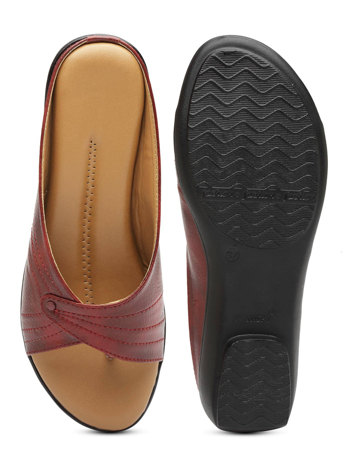 Women Maroon Stylish Sandals | SD89 - view 6