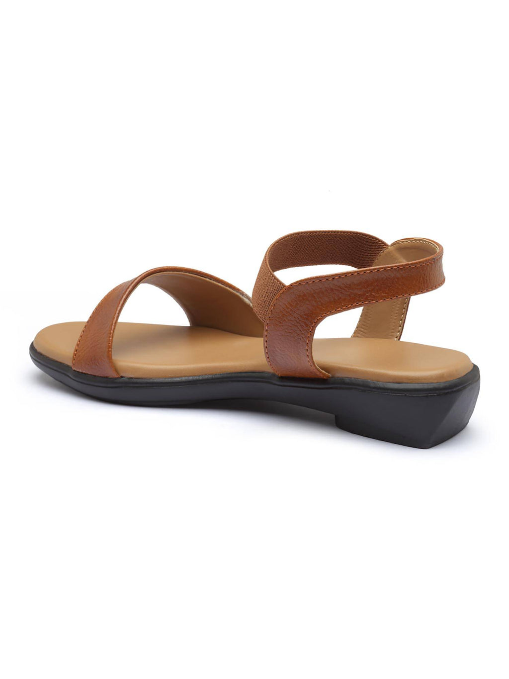 Elegant Women Tan Comfort Sandals | SD89 - view 4