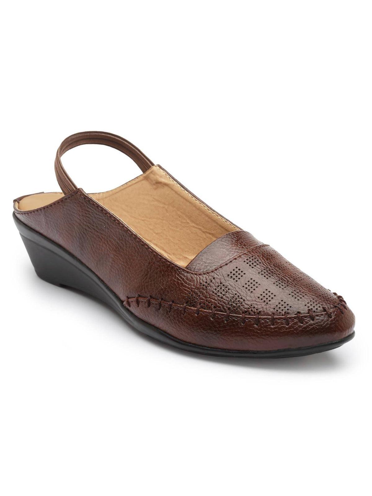 Women Brown Stylish Wedges Sandals | SD89 - view 3