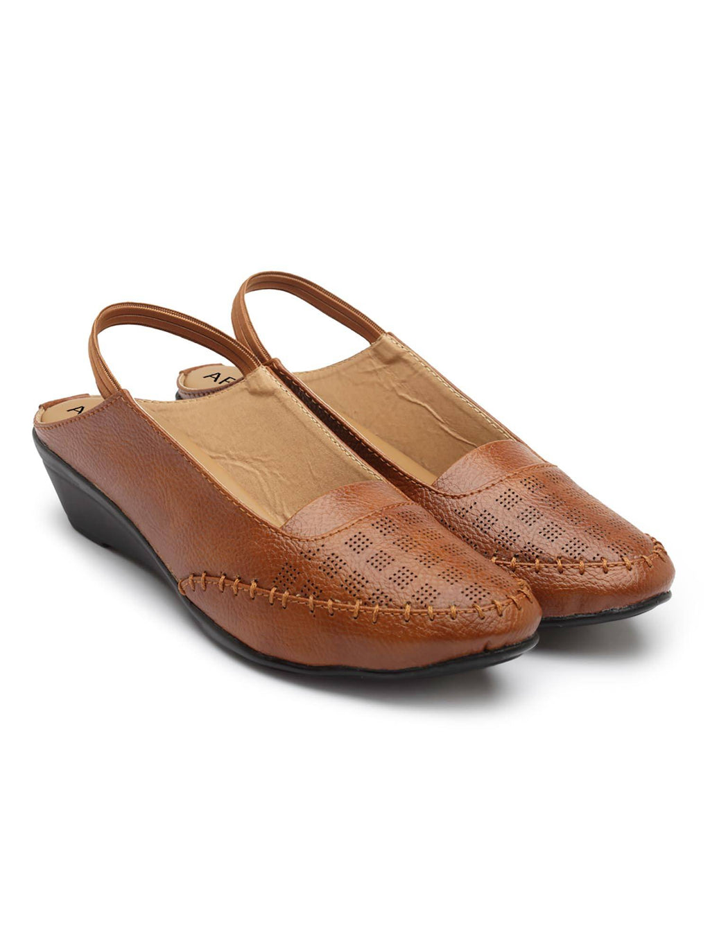 Women Tan Stylish Wedges Sandals | SD89 - view 2