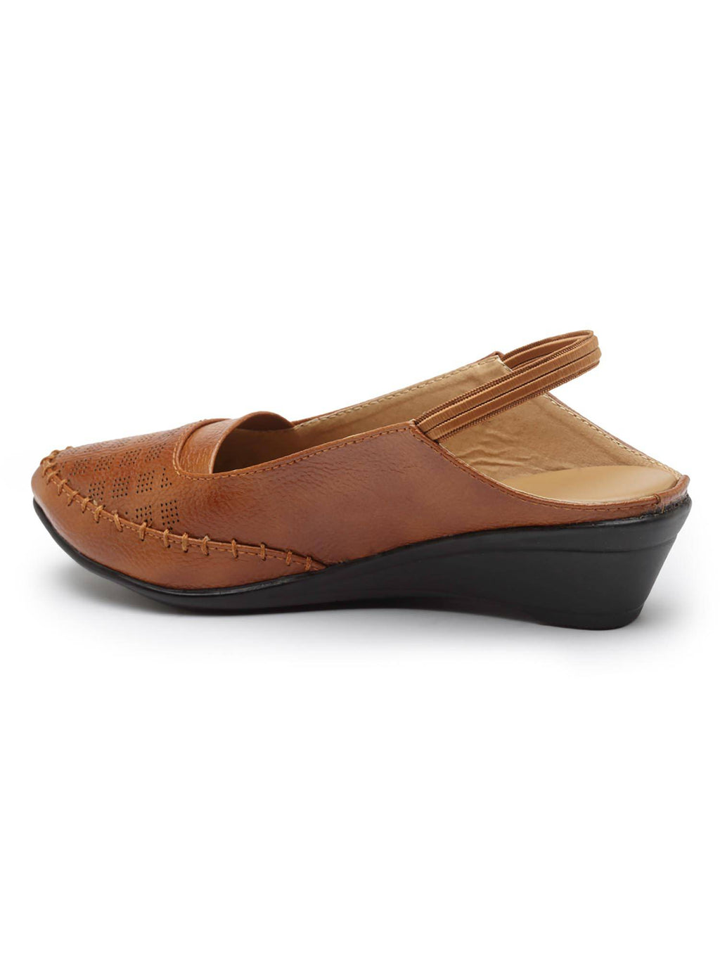 Women Tan Stylish Wedges Sandals | SD89 - view 4