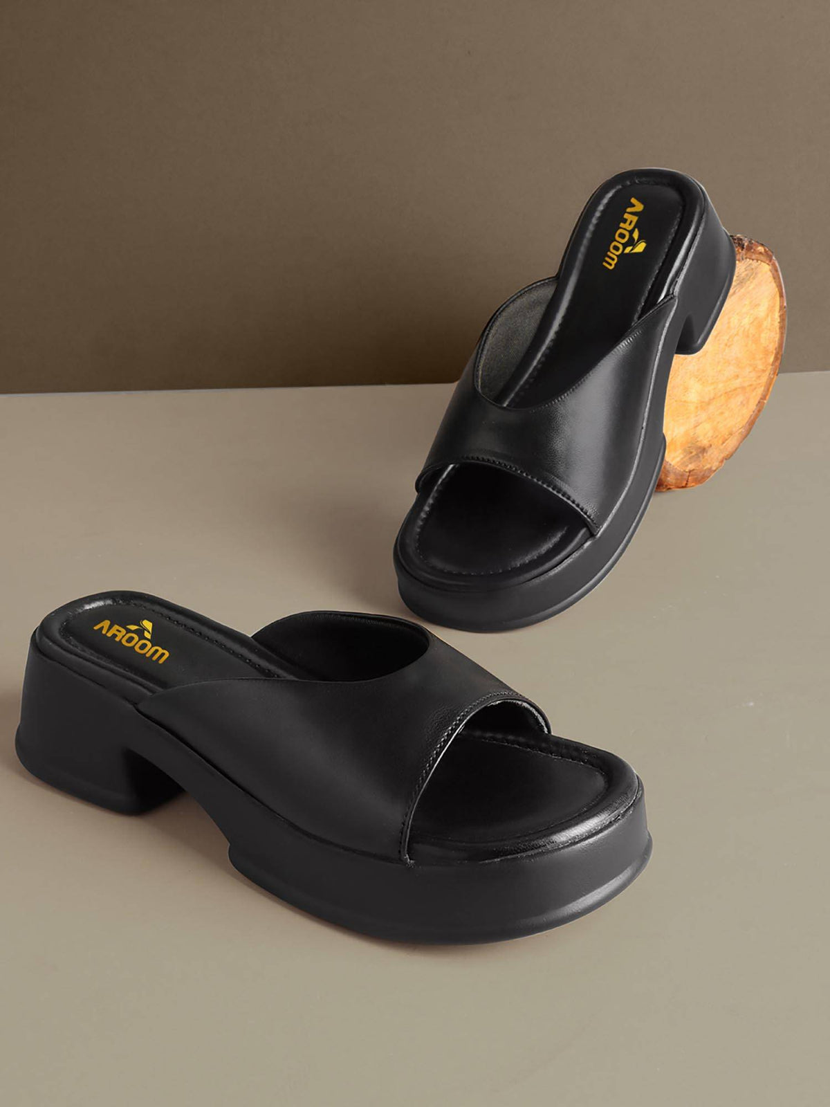 Women Cream Trendy Block Sandals | SD89 - view 10