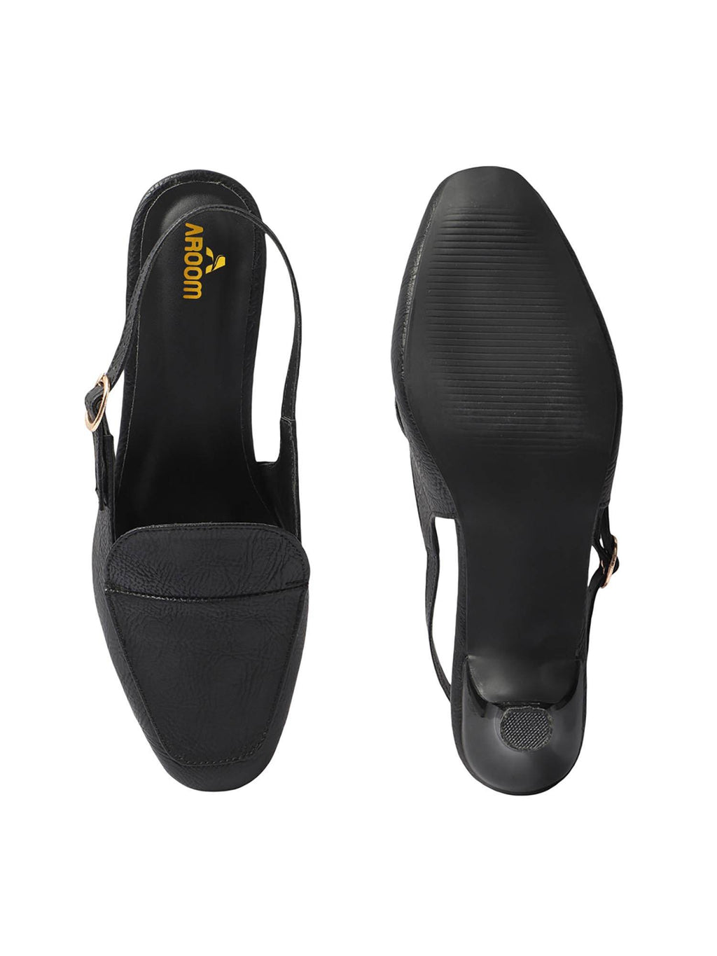 Women Black Elegant Sandal Heels | H78 - view 5
