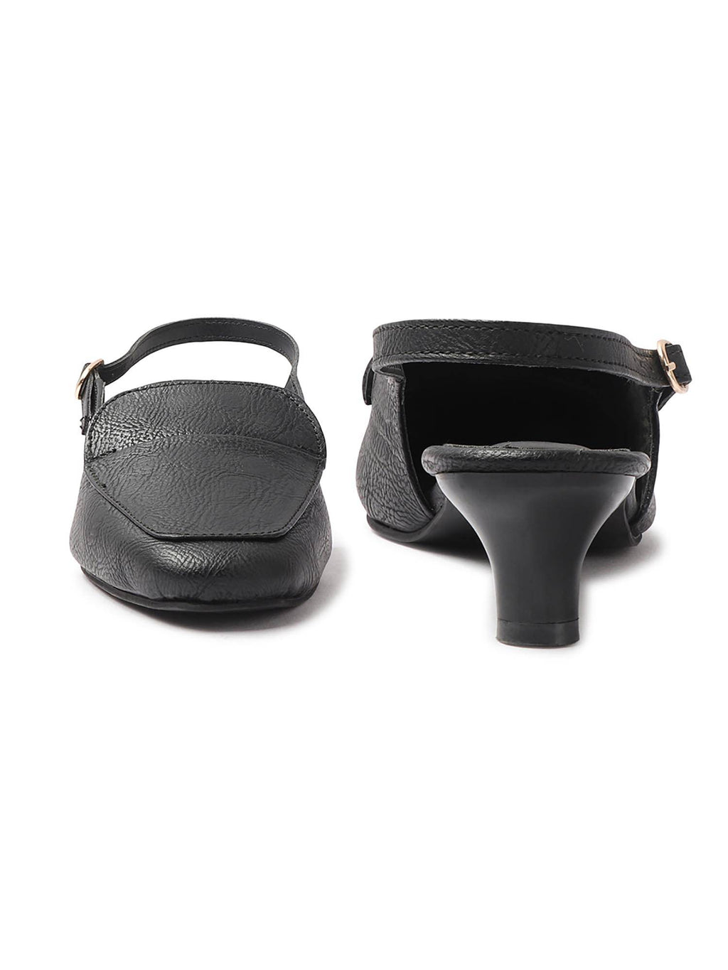 Women Black Elegant Sandal Heels | H78 - view 6