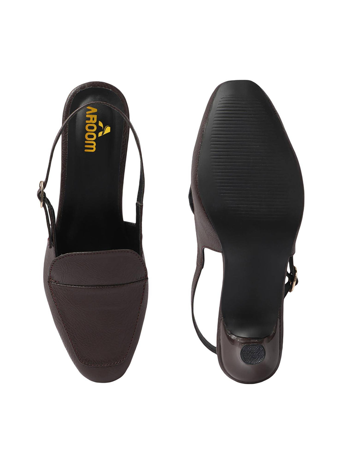 Women Brown Elegant Sandal Heels | H78 - view 5